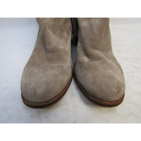 DV Dolce Vita Size 8 M Brown Suede Zip Ankle Fashion Boots Bootie - Picture 6 of 11